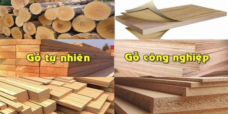 Sự khác nhau giữa gỗ tự nhiên và công nghiệp
